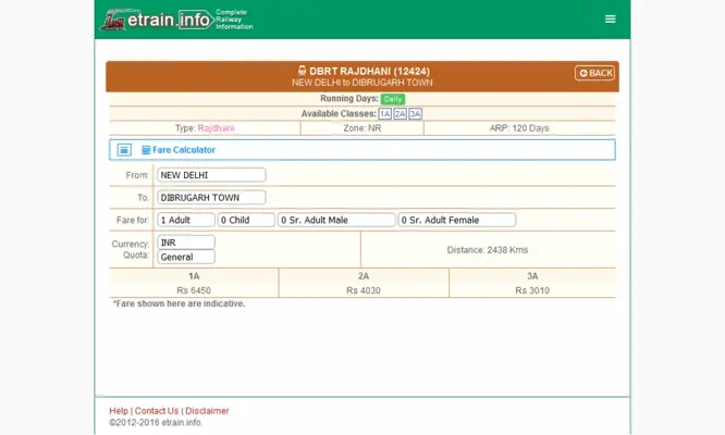 Indian Railways @etrain.info android App screenshot 12