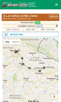 Indian Railways @etrain.info android App screenshot 20