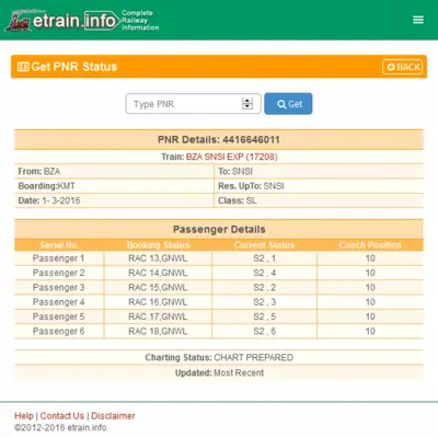 Indian Railways @etrain.info android App screenshot 4